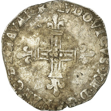 Moneda, Francia, Louis XIII, 1/4 Écu de Navarre, 1/4 Ecu, 1619, Saint Palais