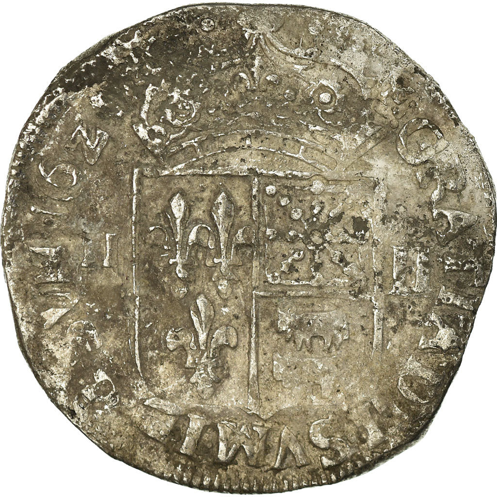 Monnaie, France, Louis XIII, 1/4 Écu de Béarn, 1/4 Ecu, 1621, Pau, TB, Argent