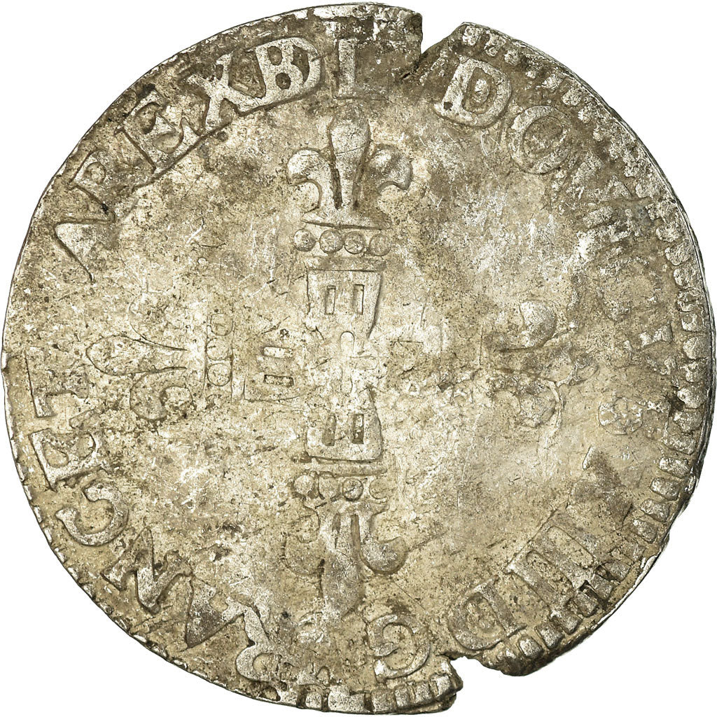 Moeda, França, Louis XIII, 1/4 Écu de Béarn, 1/4 Ecu, 1618, Morlaas