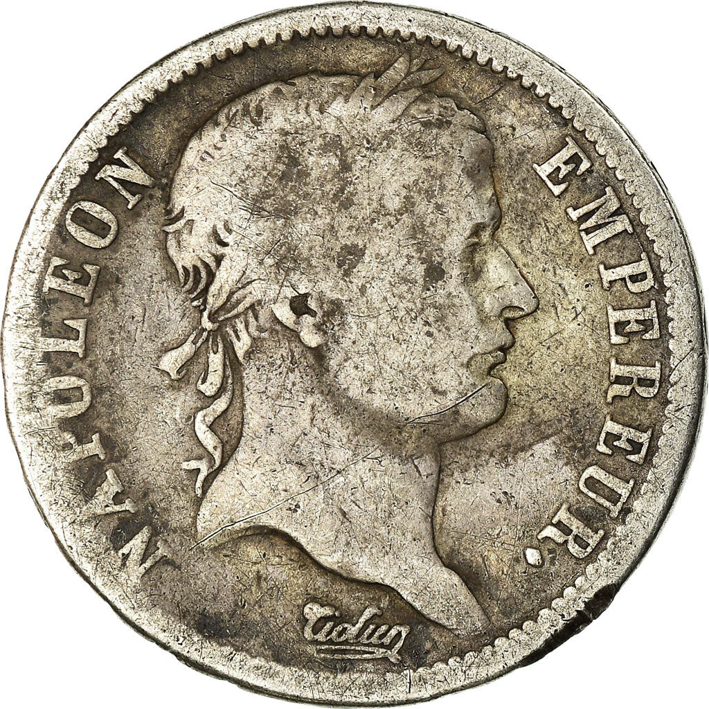Moeda, França, Napoléon I, 2 Francs, 1811, Paris, F(12-15), Prata, KM:693.1