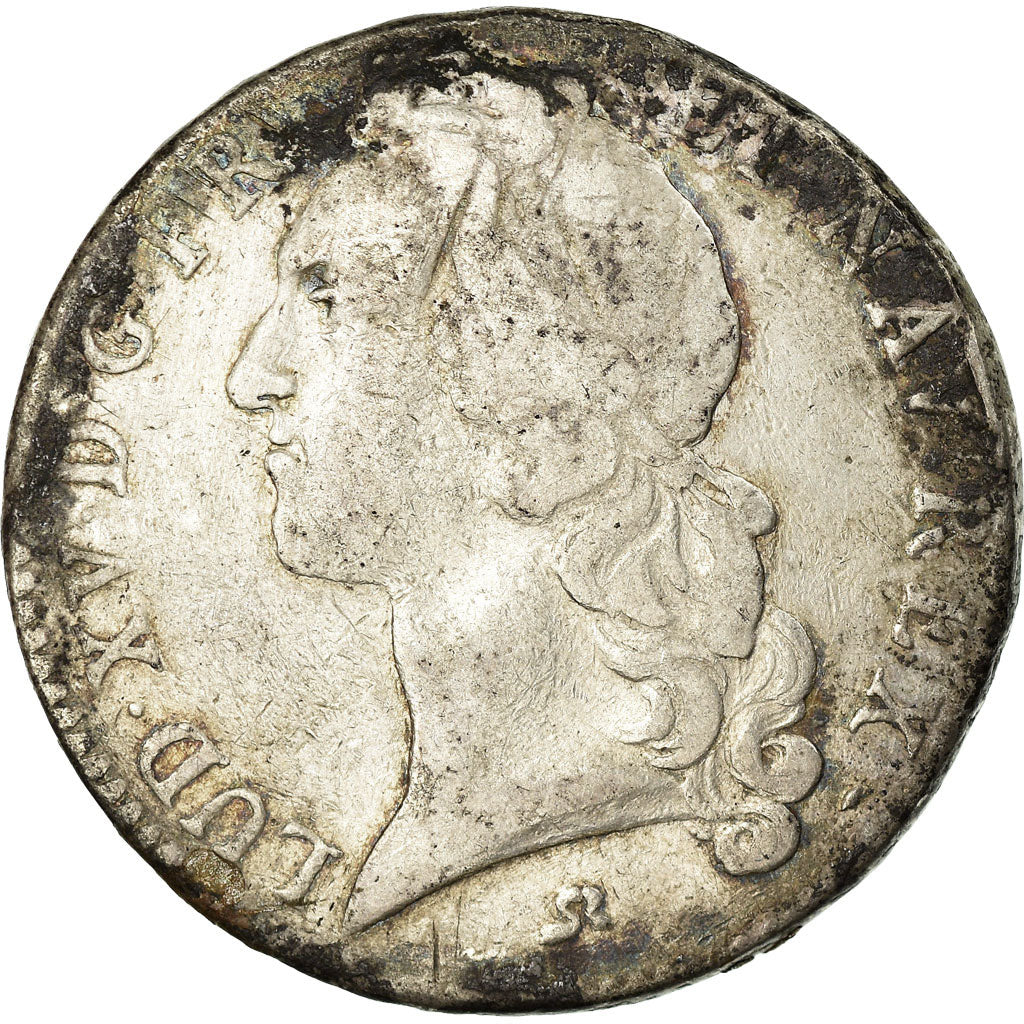 Coin, France, Louis XV, Écu au bandeau, Ecu, 1741, Rouen, VF(20-25), Silver