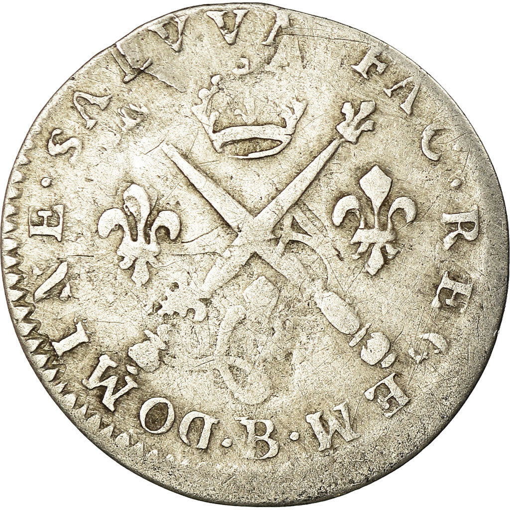 Münze, Frankreich, Louis XIV, 5 Sols aux insignes, 5 Sols, 1/16 ECU, 1702