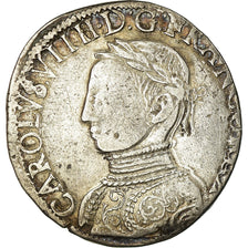Coin, France, Charles IX, Teston, 1562, La Rochelle, EF(40-45), Silver