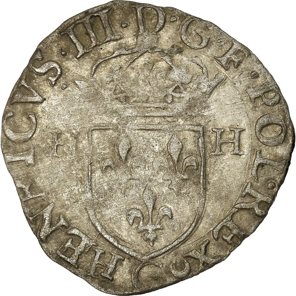 Münze, Frankreich, Henri III, Douzain, 1588, Poitiers, SS, Billon, Sombart:4398