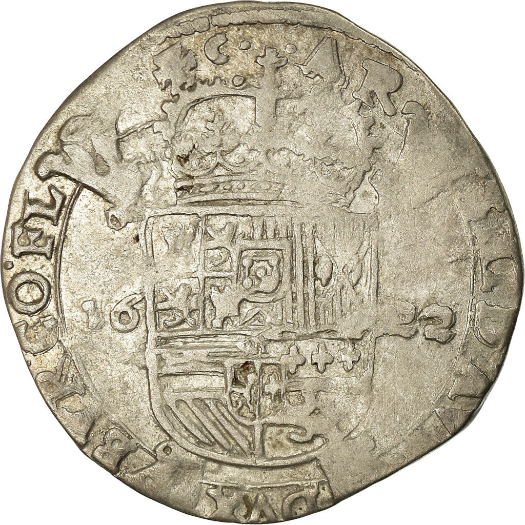Coin, Spanish Netherlands, Flanders, Philip IV, Escalin, 1622, Bruges