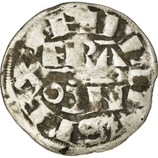 Moneta, Francia, Philippe II, Denier Parisis, 1191-1199, Saint-Omer, Very rare