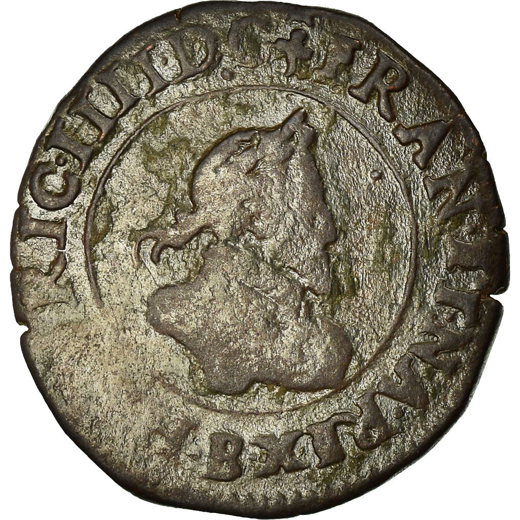 Münze, Frankreich, Henri IV, Double Tournois, 1593, Dieppe, S, Kupfer, CGKL:182