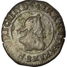 Münze, Frankreich, Henri IV, Double Tournois, 1593, Dieppe, S, Kupfer, CGKL:182