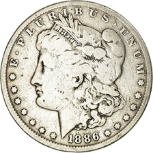 Coin, United States, Morgan Dollar, Dollar, 1886, U.S. Mint, Philadelphia