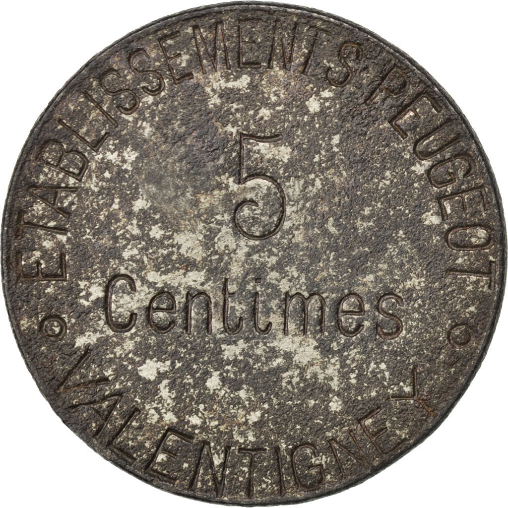 France, 5 Centimes, VF(30-35), Iron, Elie #10.1, 4.66