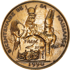 France, Medal, Champollion, Egypte, Figeac, Arts & Culture, 1990, Corbin