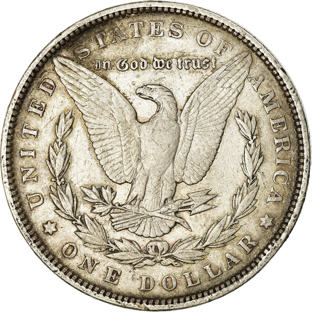 Coin, United States, Morgan Dollar, Dollar, 1896, U.S. Mint, Philadelphia