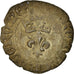 Moneta, Francia, Charles VI, Double Tournois, Paris, BB, Argento