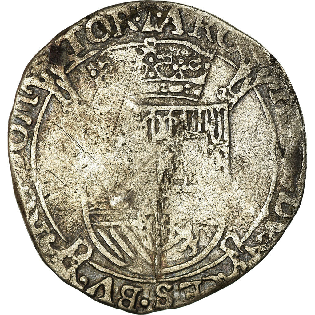 Coin, Spanish Netherlands, Albert & Isabella, Escalin, Tournai, VF(30-35)