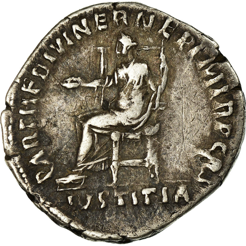 Moneta, Hadrian, Denarius, 117, Roma, BB, Argento