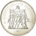 Coin, France, Hercule, 50 Francs, 1976, Paris, MS(60-62), Silver, KM:941.1