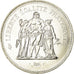 Coin, France, Hercule, 50 Francs, 1974, Paris, MS(63), Silver, KM:941.1