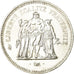 Coin, France, Hercule, 50 Francs, 1976, Paris, MS(60-62), Silver, KM:941.1