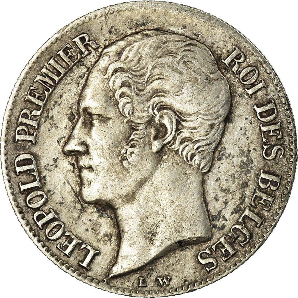 Coin, Belgium, Leopold I, 20 Centimes, 1853, VF(30-35), Silver, KM:19