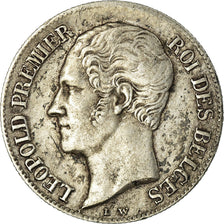 Coin, Belgium, Leopold I, 20 Centimes, 1853, VF(30-35), Silver, KM:19