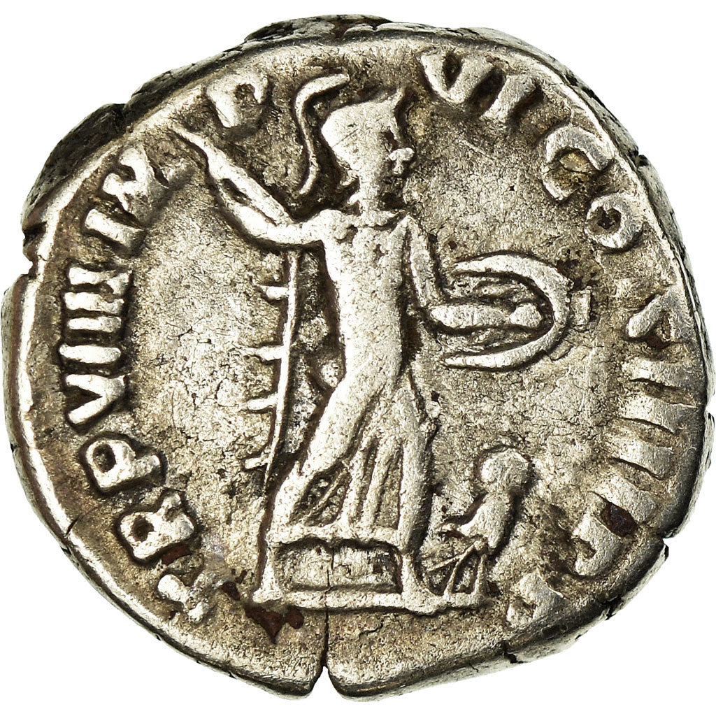 Monnaie, Commode, Denier, 184, Roma, Fourrée, TTB, Argent, RIC:82