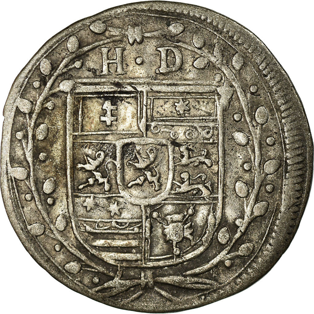 Coin, German States, HESSE-DARMSTADT, Ernst Ludwig, 2 Albus, 1704, EF(40-45)