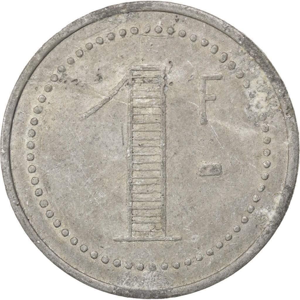 France, 1 Franc, VF(30-35), Aluminium, Elie #35.1, 1.18