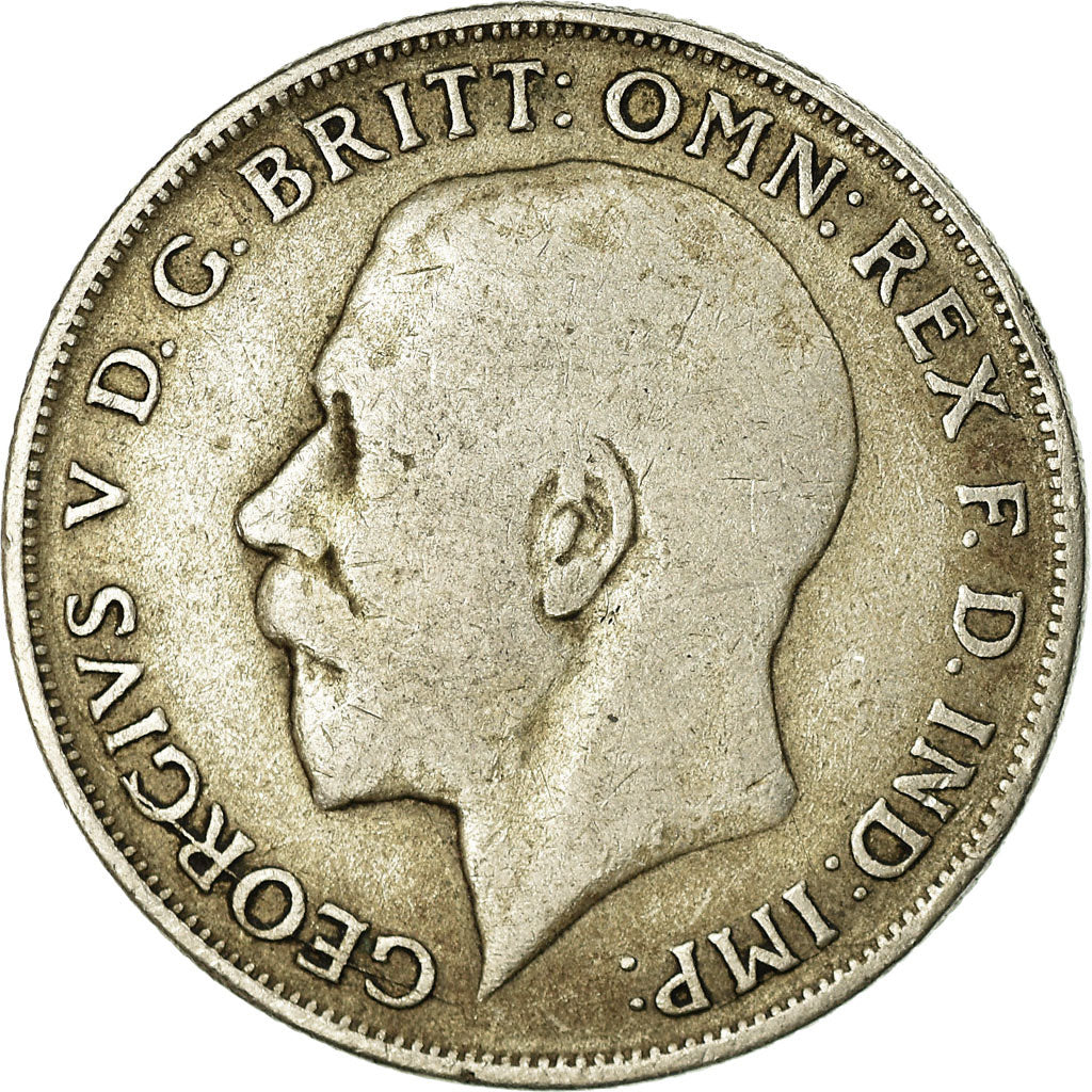 Coin, Great Britain, George V, Florin, Two Shillings, 1921, VF(30-35), Silver