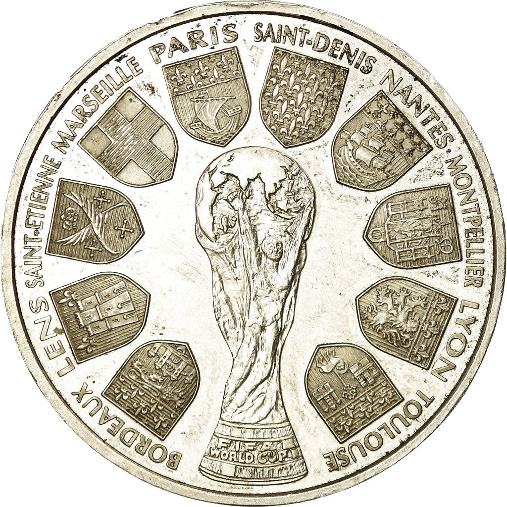 Moeda, França, 10 Francs, 1998, Paris, EF(40-45), Prata, KM:1167, Gadoury:C213