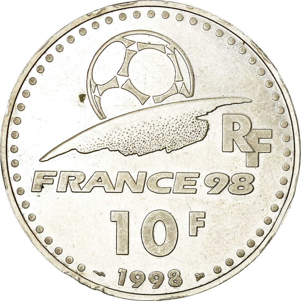 Moeda, França, 10 Francs, 1998, Paris, EF(40-45), Prata, KM:1167, Gadoury:C213
