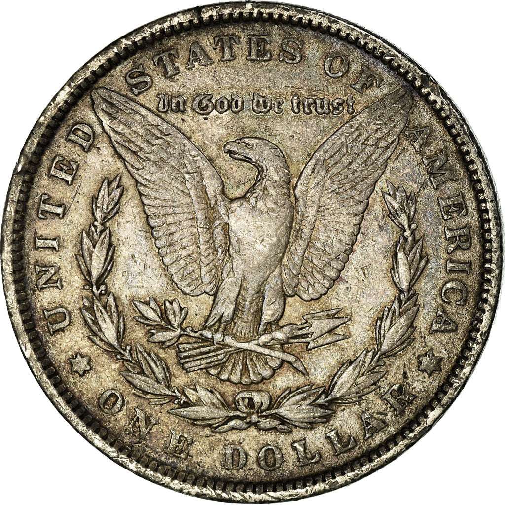 Coin, United States, Morgan Dollar, Dollar, 1890, U.S. Mint, Philadelphia