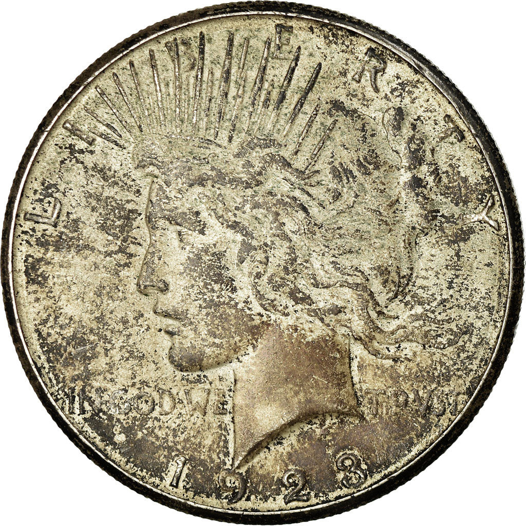 Coin, United States, Peace Dollar, Dollar, 1923, U.S. Mint, Philadelphia