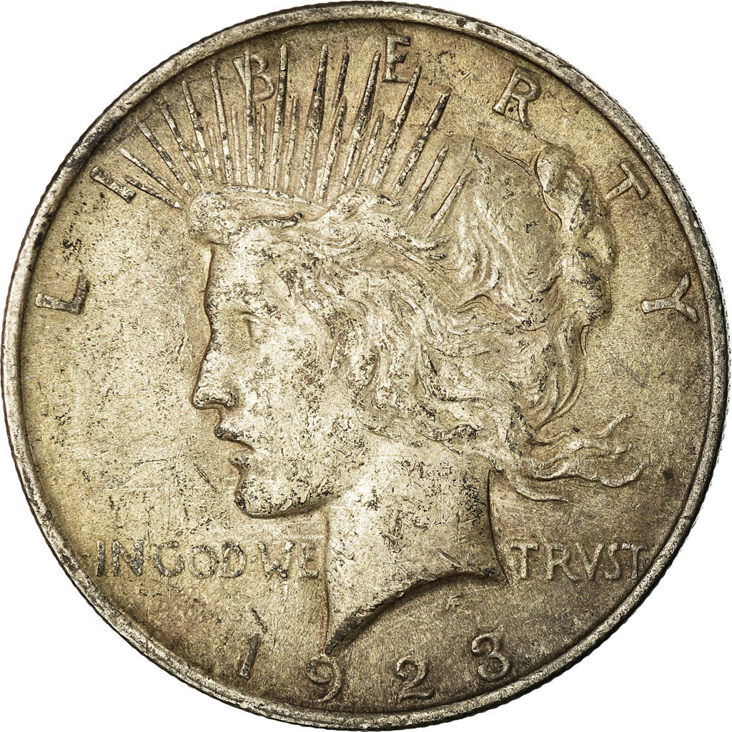 Coin, United States, Peace Dollar, Dollar, 1923, U.S. Mint, Philadelphia