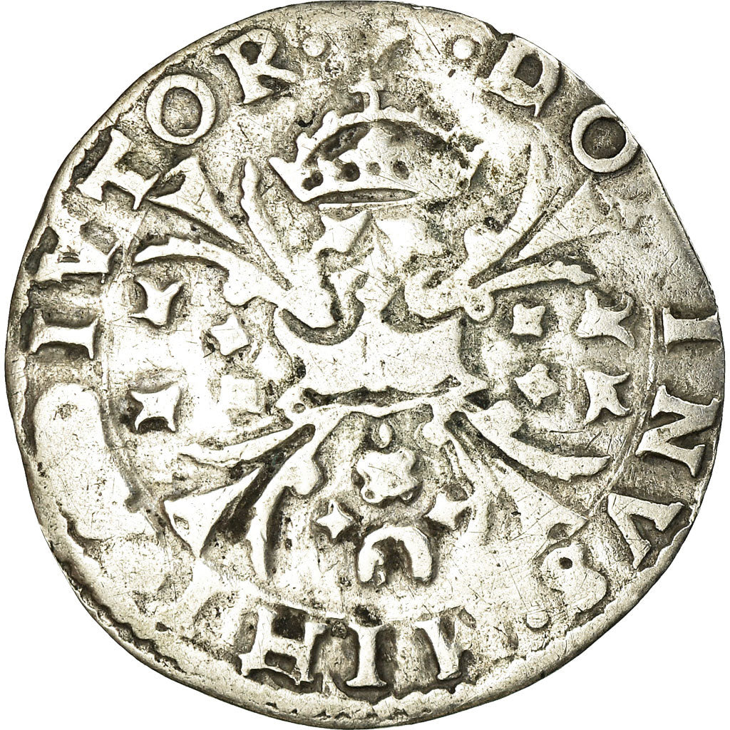 Coin, Spanish Netherlands, Philip II, 1/10 Ecu, 1571, Bruges, VF(20-25), Silver