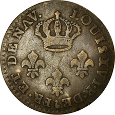 Moneda, GUAYANA FRANCESA, 2 Sous, 1789, Paris, BC+, Vellón, KM:1, Lecompte:20