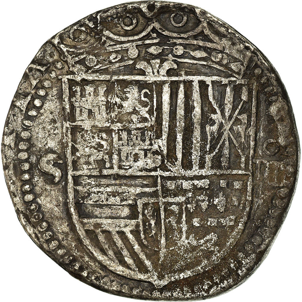 Coin, Spain, Philippe II, 4 Réales, Seville, VF(20-25), Silver