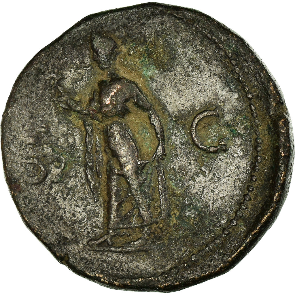 Coin, Titus, As, 77, Lyon, EF(40-45), Copper, RIC:786