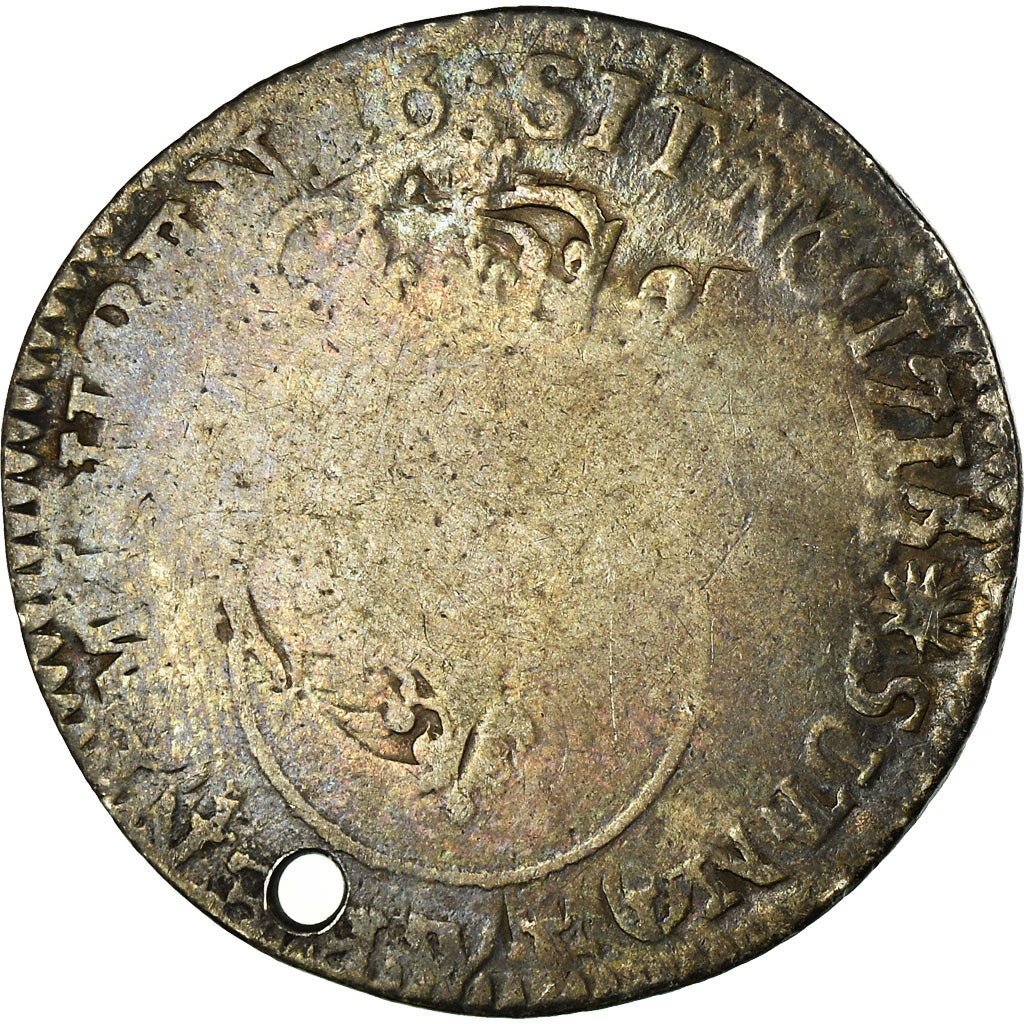 Moeda, França, Louis XV, 1/10 Écu Vertugadin, 12 Sols, 1/10 ECU, 1716, Lille