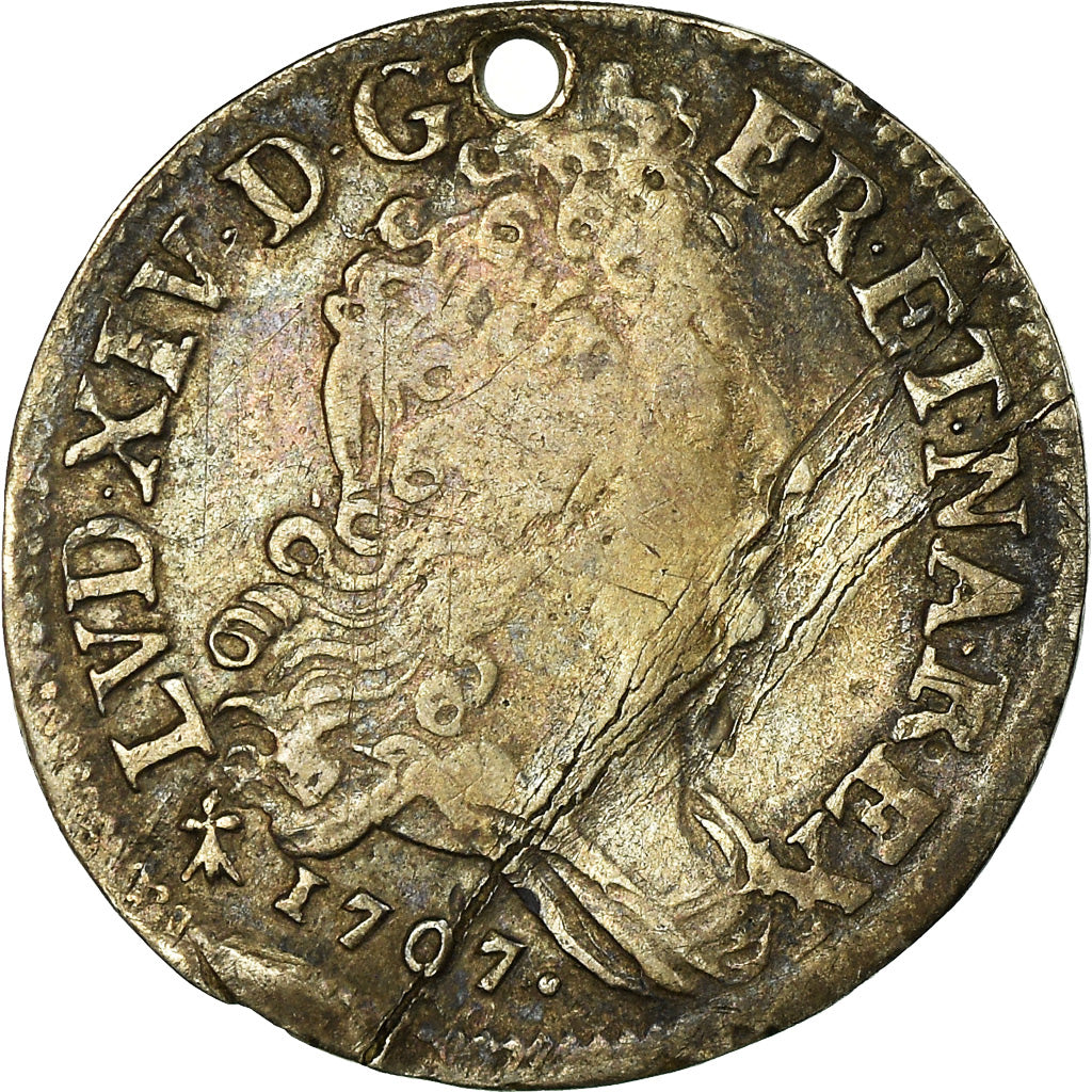 Monnaie, France, Louis XIV, 10 Sols aux couronnes de Metz, 10 Sols-1/8 Ecu