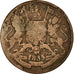 Coin, INDIA-BRITISH, 1/2 Anna, 1835, VF(20-25), Copper, KM:447.1
