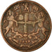Coin, INDIA-BRITISH, 1/4 Anna, 1858, Heaton, Birmingham, VF(30-35), Copper