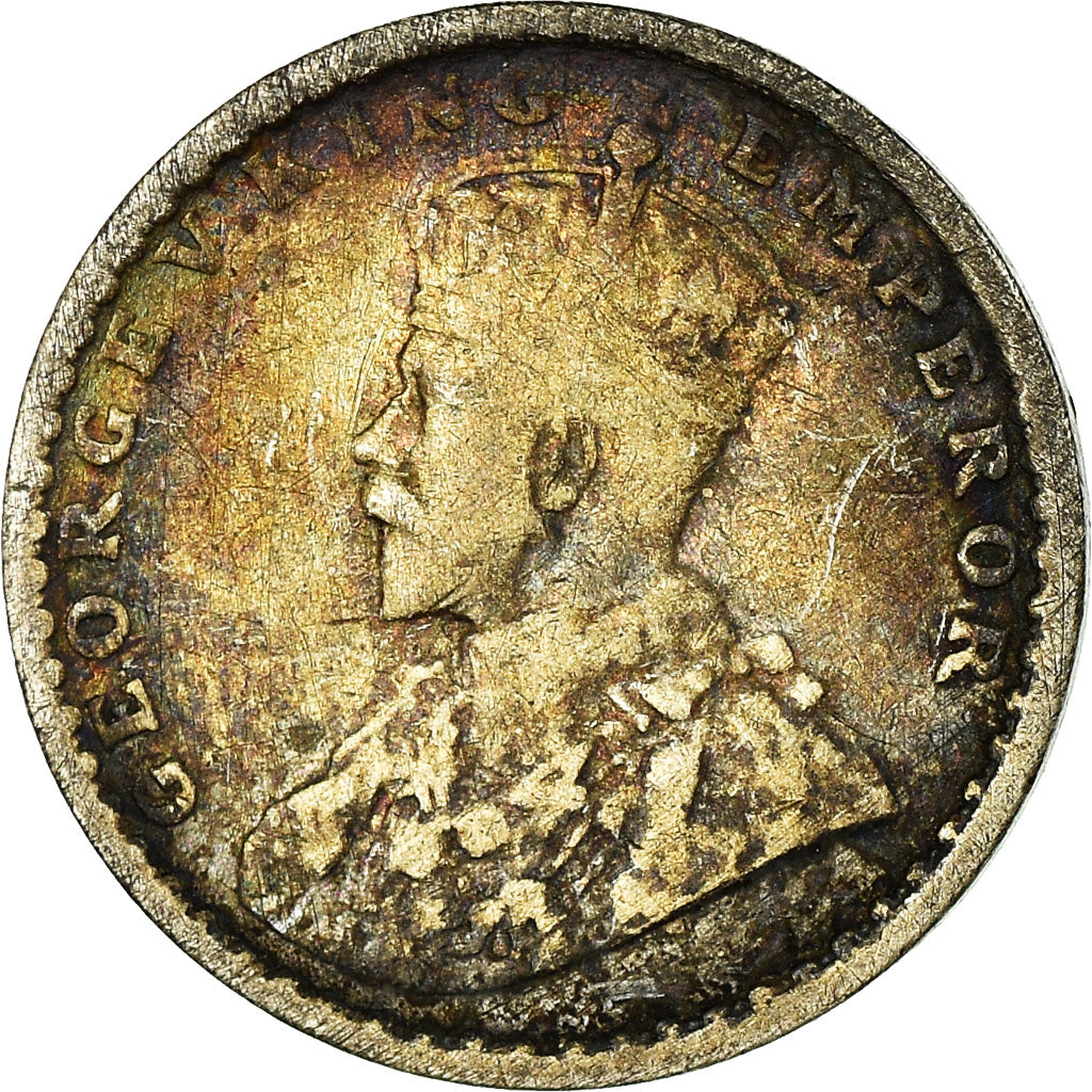 Coin, INDIA-BRITISH, George V, 2 Annas, 1917, VF(30-35), Silver, KM:515