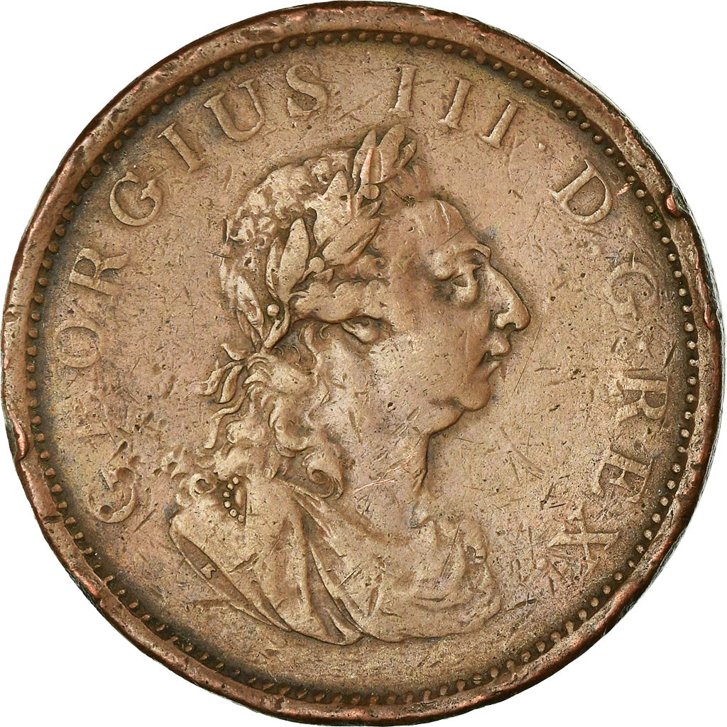 Coin, Ireland, George III, Penny, 1805, VF(20-25), Copper, KM:148.1