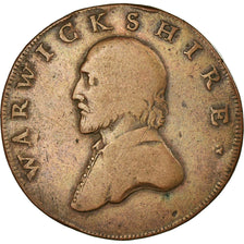 Coin, Great Britain, Warwickshire, Shakespeare, Halfpenny Token, 1791