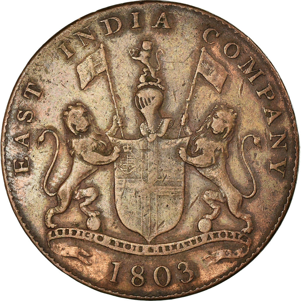 Coin, INDIA-BRITISH, MADRAS PRESIDENCY, 20 Cash, 1803, Soho Mint, Birmingham