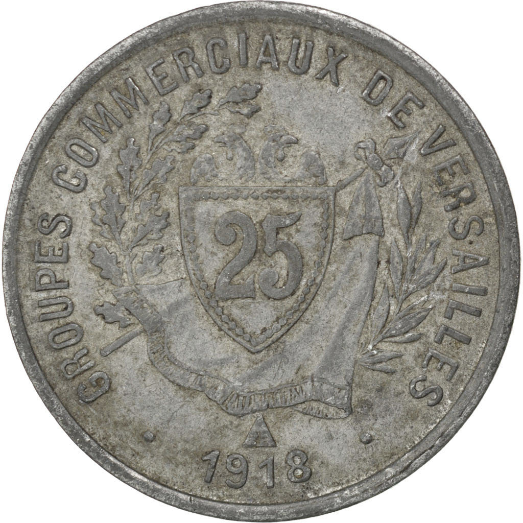 Coin, France, 25 Centimes, 1918, VF(30-35), Zinc, Elie:10.3