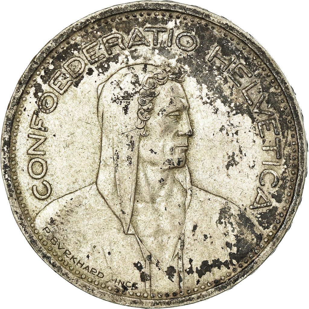 Coin, Switzerland, 5 Francs, 1953, Bern, EF(40-45), Silver, KM:40