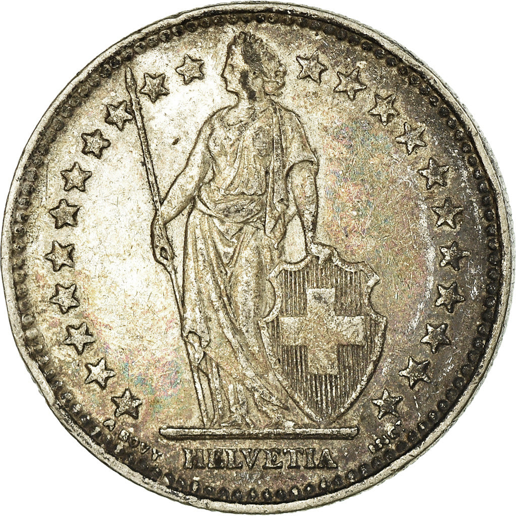 Coin, Switzerland, 2 Francs, 1940, Bern, EF(40-45), Silver, KM:21