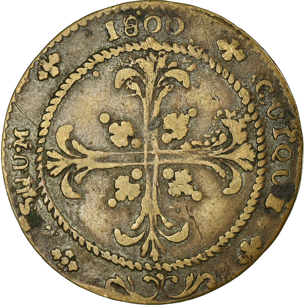 Coin, SWISS CANTONS, NEUCHATEL, 4 Kreuzer, 1800, Neuenburg, VF(20-25), Billon