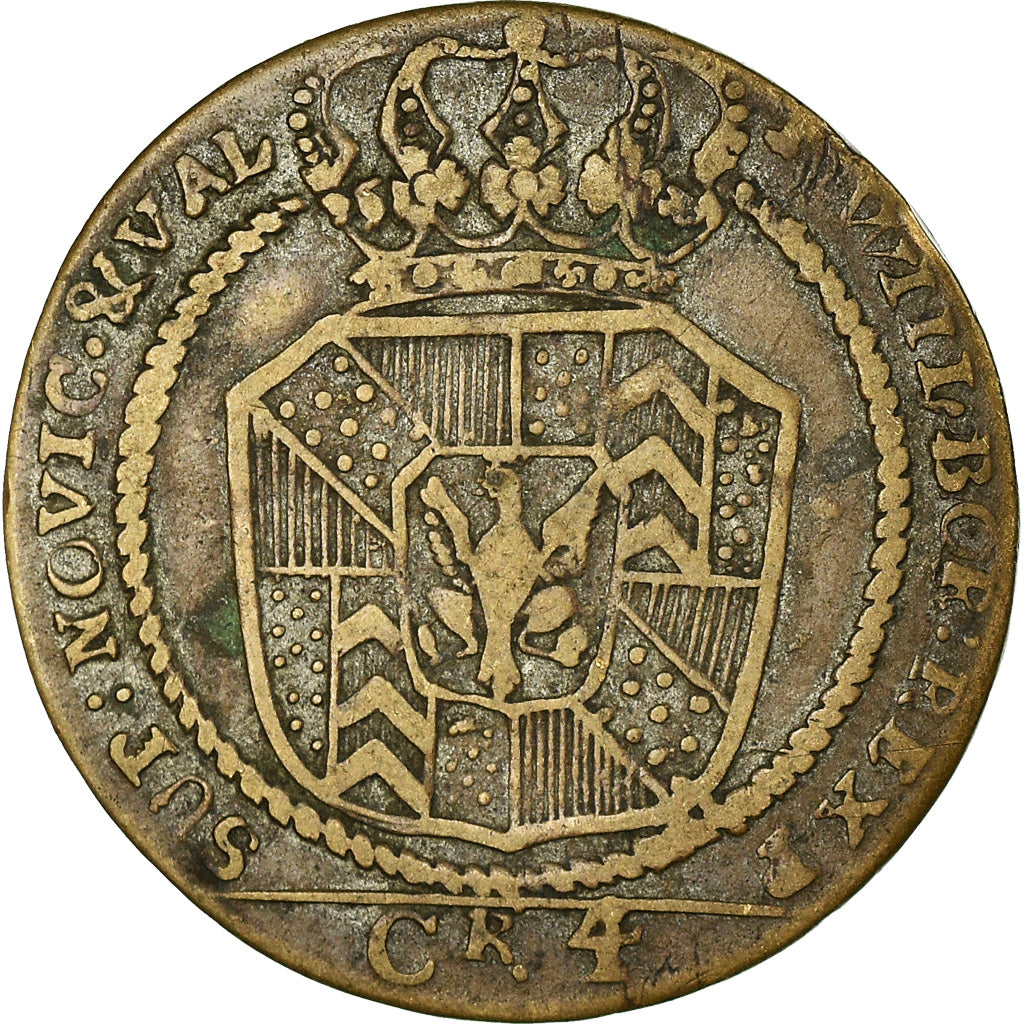 Coin, SWISS CANTONS, NEUCHATEL, 4 Kreuzer, 1800, Neuenburg, VF(20-25), Billon